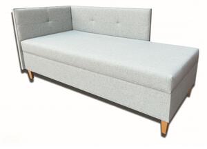 Jednolůžková postel (válenda) 90 cm Alissa (tmavě šedá) (se sendvičovou matrací Erik) (L). 1052025