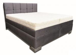 Manželská postel 180 cm Elissa (tmavě šedá) (bez matrace) (s pevným podkladem). 1052032