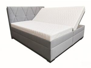 Manželská postel 160 cm Klissa (světle šedá) (s pruzinovou matrací) (bez roštu). 1052033