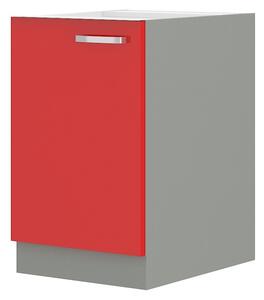 Dolní kuchyňská skříňka Roslyn 60 D 1F BB (červená + šedá). Vlastní profesionální přeprava až k Vám domů 1032667