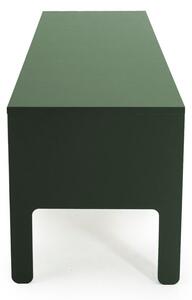 Tmavě zelená nízká komoda Tenzo Uno, šířka 171 cm