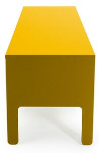 Žlutá nízká komoda Tenzo Uno, šířka 171 cm