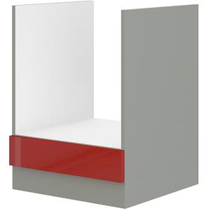 Dolní kuchyňská skříňka na rúru Roslyn 60 D GAZ BB (červená + šedá). 1032670