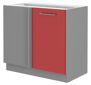 Dolní kuchyňská skříňka Roslyn 105 ND 1F BB (červená + šedá). 1032672