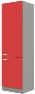Potravinová kuchyňská skříňka Roslyn 60 DK 210 2F (červená + šedá). 1032684
