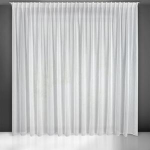 Eurofirany Bílá záclona na flex pásce BELISSA 400x300 cm