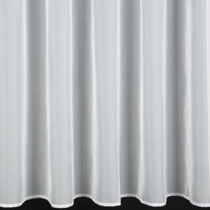 Bílá voálová záclona na pásce LUCIA 140x270 cm