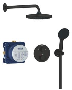GROHE Precision Thermostat - Podomítkový sprchový systém s Vitalio Start 250, matná černá 348832430