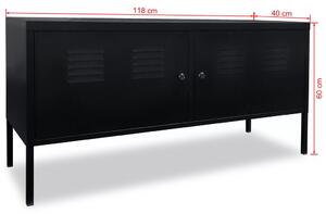TV stolek - černý | 118x40x60 cm
