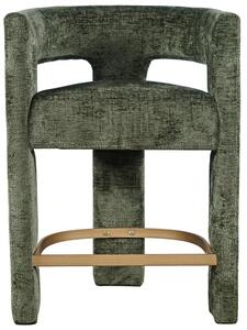 LivinHill Designová barová židle Leith olivová