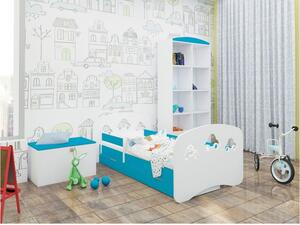 Dětská postel se šuplíkem 140x70 cm s výřezem AUTÍČKA + matrace ZDARMA!