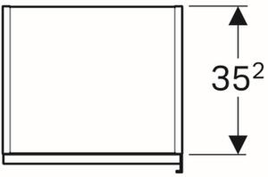 Geberit Citterio skříňka 40x37.1x160 cm boční závěsné šedá 500.554.JI.1