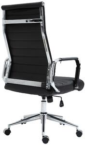 Kancelářská židle Bingley - pravá kůže | černá