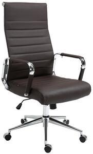 Kancelářská židle Bingley - pravá kůže | tmavě hnědá