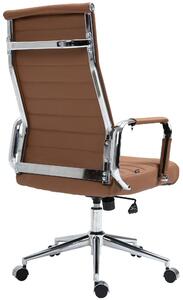 Kancelářská židle Bingley - pravá kůže | světle hnědá