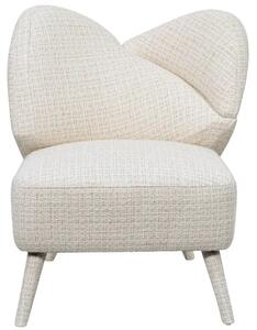 LivinHill Designové křeslo Leith lounge bouclé béžové