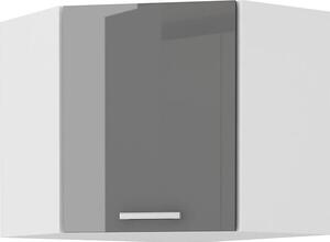 Rohová horní kuchyňská skříňka Saria 60 x 60 NAR G 60 (šedá). 1033017