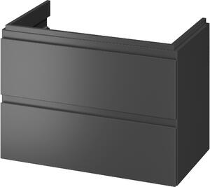 Cersanit Moduo skříňka 79.5x44.7x57 cm závěsná pod umyvadlo antracitová S590-069-DSM