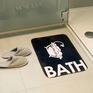 Koupelnová plyšová předložka BATH 40x60 cm - černá