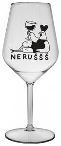 NERUŠŠŠ - čirá nerozbitná sklenička na víno 470 ml