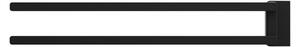 Ravak - Otočný držák ručníků 10° - černá - 45,3x7,4 cm