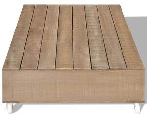 Konferenční stolek z masivního dřeva | hnědý