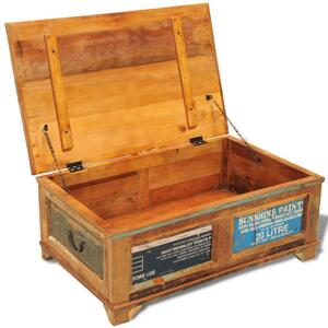 Úložný box/konferenční stolek z recyklovaného dřeva | vintage styl