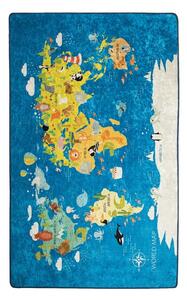 Dětský koberec World Map, 140 x 190 cm