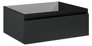 Oltens Vernal skříňka 60x45.6x23.6 cm závěsná pod umyvadlo černá 60009300