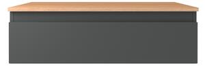 Oltens Vernal skříňka 80x45.6x23.6 cm závěsná pod umyvadlo grafitová 60010400