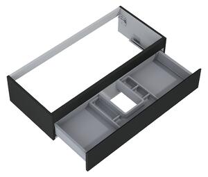 Oltens Vernal skříňka 100x45.6x23.6 cm závěsná pod umyvadlo černá 60011300
