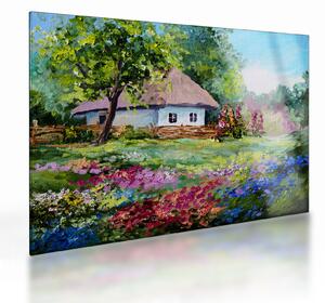 Skleněný obraz - Chalupa (70x50 cm)