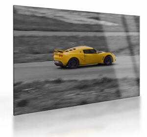 Skleněný obraz - Rychlé auto (70x50 cm)