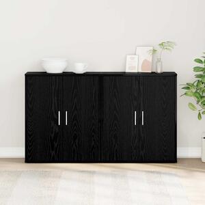 Servírovací skříň 2 ks Černý dub 60 x 31 x 70 cm 3365552