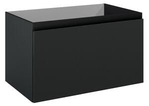 Oltens Vernal skříňka 80x45.6x47 cm závěsná pod umyvadlo černá 60014300
