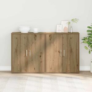 Servírovací skříň 2 ks Artisanový dub 60 x 31 x 70 cm 3365551
