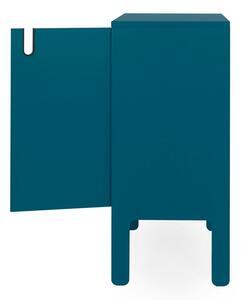 Petrolejově modrá skříňka Tenzo Uno, šířka 80 cm