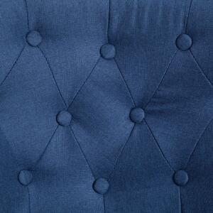 Francouzské křeslo Ruston - textil | modré
