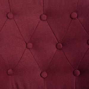 Francouzská křesla Ruston - 2 ks - textil | vínově červená