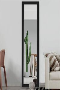 Černé dekorativní retro zrcadlo Hümas, 160x48