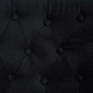 Francouzské křeslo Ruston - textil | černé
