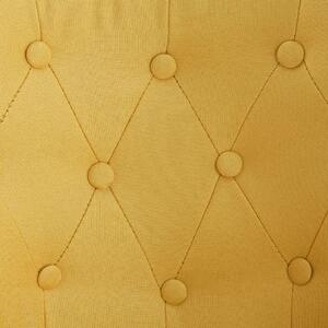 Francouzské křeslo Ruston - textil | žluté