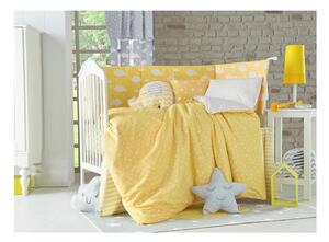 Žlutý dětský polštářek s příměsí bavlny Mike & Co. NEW YORK Pillow Toy Elephant, 34 x 24 cm