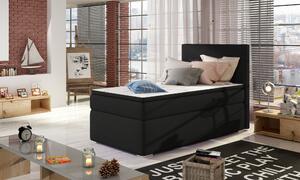 Kontinentální postel Boxspring RICCO černá 90x200cm