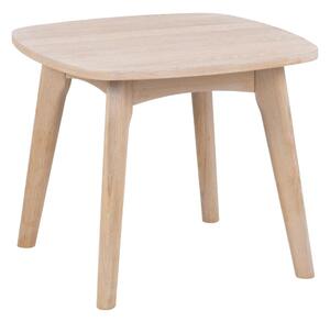 Odkládací stolek s podnožím z dubového dřeva Actona Marte, ⌀ 58 cm