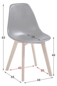 Skandinávská židle EDDIE modrá DOPRODEJ