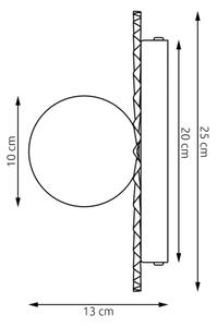 Nástěnné svítidlo UMBRA 1xG9/8W/230V černá