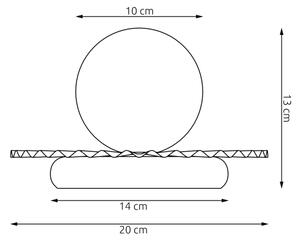 Stolní lampa UMBRA 1xG9/8W/230V bílá