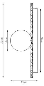 Nástěnné svítidlo UMBRA 1xG9/8W/230V černá