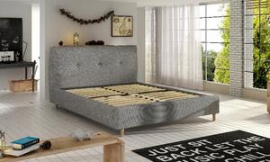 Čalouněná postel ANGEL 140x200cm šedá